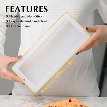 Nicole 10" Silicone Loaf Mold - Perfect for Soap Making