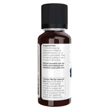 NOW Essential Oils, Peaceful Sleep Oil Blend, Relaxing Aromatherapy Scent, Blend of Pure Essential Oils, Vegan, Child Resistant Cap, 1-Ounce