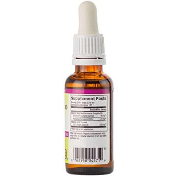 Natural Factors - Oil of Oregano, Certified Organic Support for Healthy Immunity and Cholesterol, 187 Servings (1 oz)