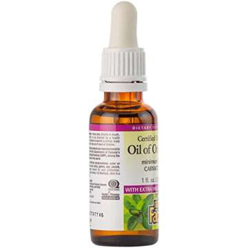 Natural Factors - Oil of Oregano, Certified Organic Support for Healthy Immunity and Cholesterol, 187 Servings (1 oz)