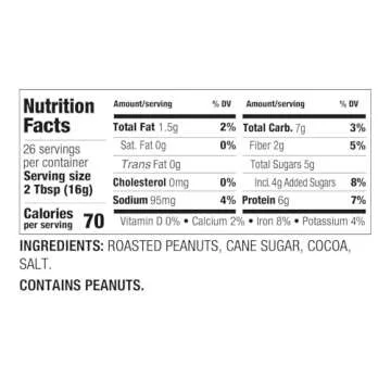 PBfit Cocoa Peanut Butter Powder - Chocolate Flavor, 15oz
