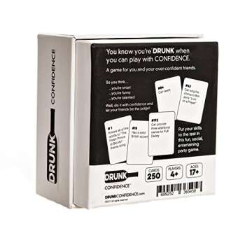 DRUNK CONFIDENCE Party Game - an Adult Party Game for You and Your Overconfident Friends.