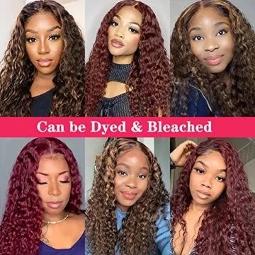 28 Inch Deep Wave Lace Front Wig 180% Density for Women