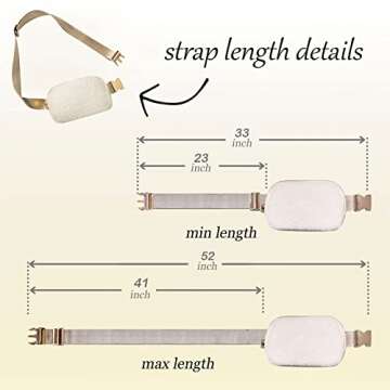Sherpa Belt Bag for Women Men, Fashion Fleece Fanny Packs, Cute Fuzzy Crossbody Bags with Adjustable Strap for Running Travel Hiking Cycling (Fleece | Cream)