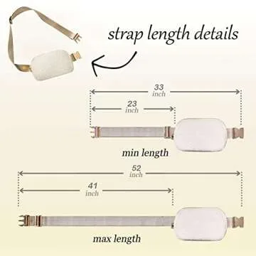 Sherpa Belt Bag for Women Men, Fashion Fleece Fanny Packs, Cute Fuzzy Crossbody Bags with Adjustable Strap for Running Travel Hiking Cycling (Fleece | Cream)