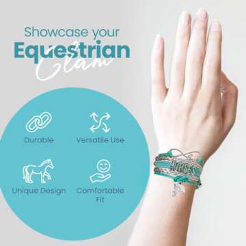 Girl Horse Bracelet - Elegant Equestrian Jewelry Gift
