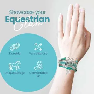 Girl Horse Bracelet - Elegant Equestrian Jewelry Gift