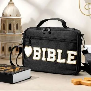 Elegant Silkfly Chenille Letter Bible Cover for Women