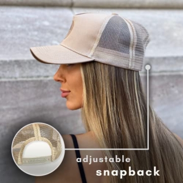 Cotton Smiley Trucker Hats 2-Pack Retro Unisex Baseball Caps