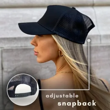 Cotton Smiley Trucker Hats 2-Pack Retro Unisex Baseball Caps