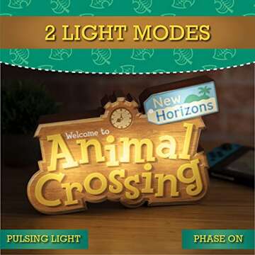 Paladone Animal Crossing Logo Light - Fun & Stylish