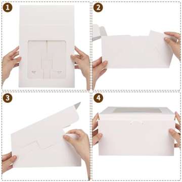 Moretoes Cake Boxes with Cake Boards - Perfect for Sharing!