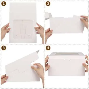 Moretoes Cake Boxes with Cake Boards - Perfect for Sharing!