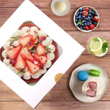 Moretoes Cake Boxes with Cake Boards - Perfect for Sharing!