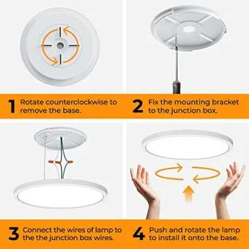 Matane 2Pack LED Ceiling Light Fixture - 12in Energy Efficient