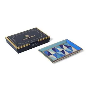 Jonathan Adler Sorrento Rectangle Trinket Tray, Blue