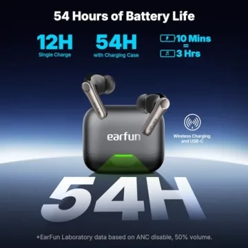 EarFun Air Pro 4+ Wireless Earbuds with Noise Cancelling