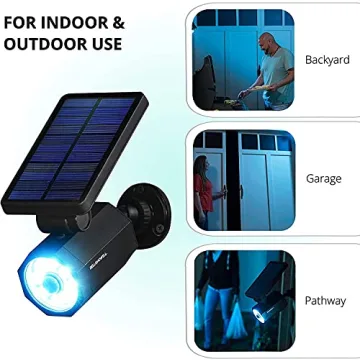 Bell+Howell Bionic Spotlight Motion Solar Spot Lights Outdoor Waterproof, Solar Landscape Lights, Outdoor Solar Yard Lights Weather Resistant, Super Bright LED Lights, for Garden, Lawn As Seen On TV