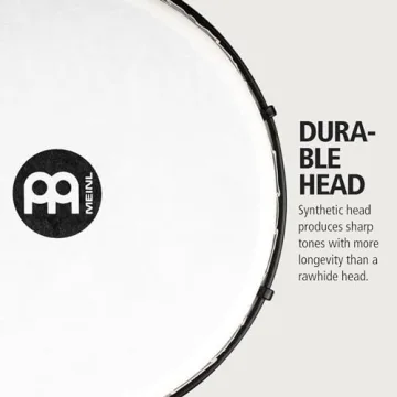 Meinl Percussion Djembe Hand Drum Circle Instrument with Synthetic Shell and Head, Alpine Series — NOT Made in China — Easy Tuning, 2-Year Warranty (ADJ12-KA)