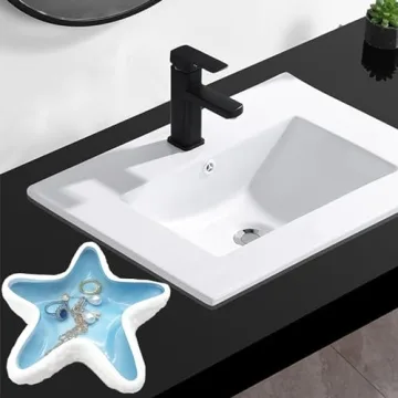 BESSKON Starfish Jewelry Dish - Coastal Decor Trinket Tray