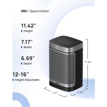 Dreo 1500W Portable Electric Heater Fast Safe Quiet