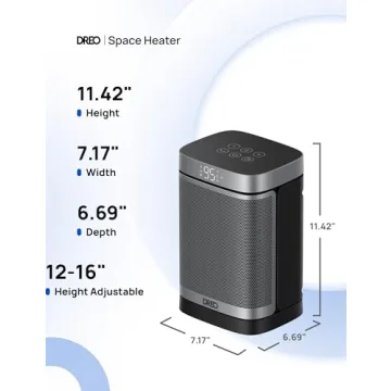 Dreo 1500W Portable Electric Heater Fast Safe Quiet