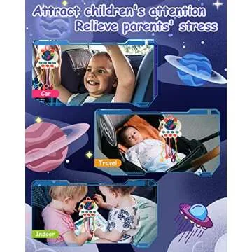 Montessori Toys for 1 Year Old, Baby Sensory Toys 6-12-18 Months, Octopus Silicone Pull String Learning Toys, Bath Travel Teething Toys for Toddlers 1-3, Christmas Birthday Gifts for Boys and Girls