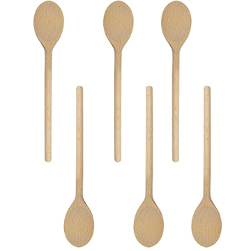 BICB Wooden Spoon Set 12 Inch Beechwood Cooking Spoons