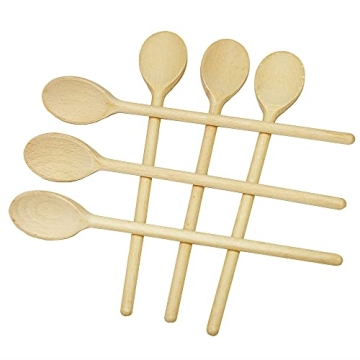BICB Wooden Spoon Set 12 Inch Beechwood Cooking Spoons