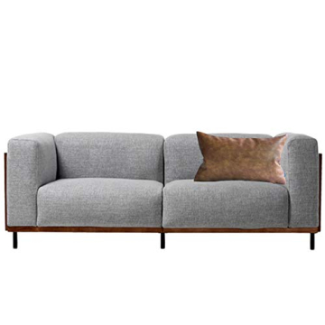 Kdays Brown Faux Leather Lumbar Pillow Cover 12x20