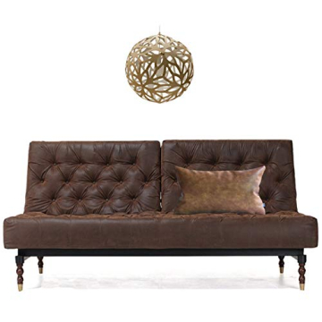 Kdays Brown Faux Leather Lumbar Pillow Cover 12x20