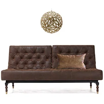 Kdays Brown Faux Leather Lumbar Pillow Cover 12x20