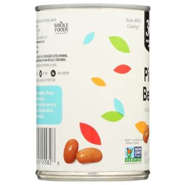 365 by Whole Foods Market, Beans Pinto No Salt, 15.5 Ounce