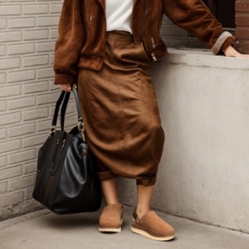 CLOVALUB Clogs for Women Slippers Women's Platform Clogs Women's Mules & Clogs Slip on Shoes Women Slippers Clog Adjustable Brown