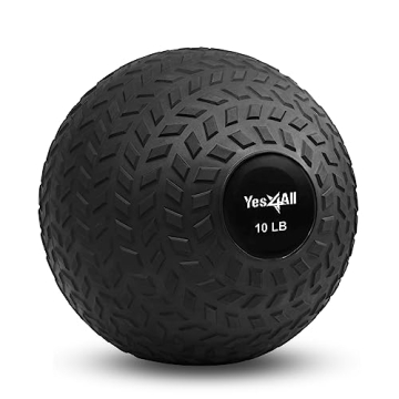 Yes4All Slam Balls Upgraded, 10-12lb Dynamic Medicine Ball for Core Strength