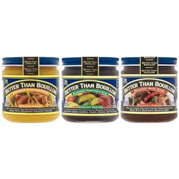 Better Than Bouillon Reduced Sodium Base Variety Pack, 1 Jar Reduced Sodium Roasted Chicken Base, 1 ...