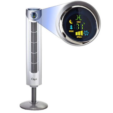 Ozeri Ultra 42” Tower Fan with Quiet Airflow Technology