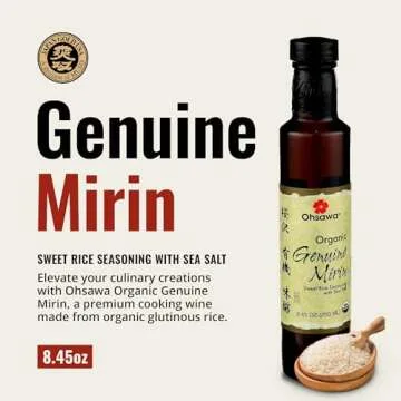 Ohsawa Genuine Mirin - Authentic Japanese Sweet Cooking Wine - Vegan & Organic, 8.45 oz