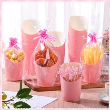 Bokon 100 Set Charcuterie Cups with Stick Bag for Parties