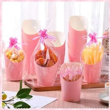 Bokon 100 Set Charcuterie Cups with Stick Bag for Parties