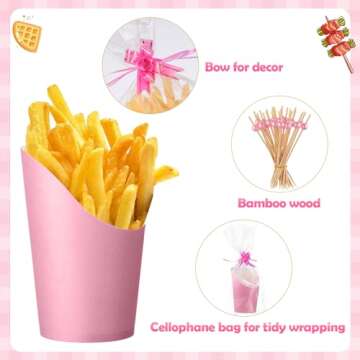 Bokon 100 Set Charcuterie Cups with Stick Bag for Parties