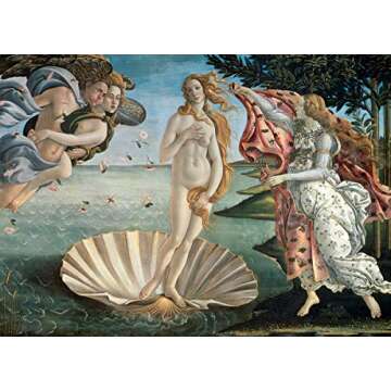EuroGraphics Birth of Venus by Botticelli 1000 Piece Puzzle - Classic Art Challenge