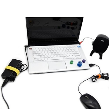 Patu 30 Pcs Microfiber Cloth Cable Ties for Organization