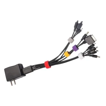 Patu 30 Pcs Microfiber Cloth Cable Ties for Organization