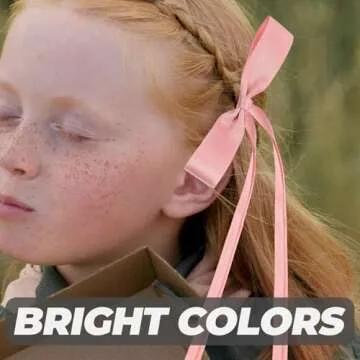 2Pcs Pink Hair Bow: Pink Hair Ribbons with Hair Clip, Lolita Accessories for Girls