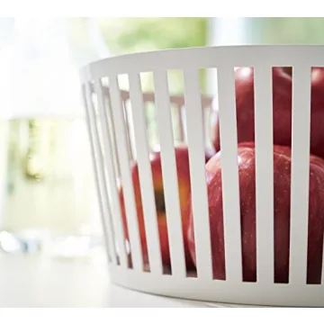 Yamazaki Modern Steel Fruit Basket - Functional Kitchen Storage