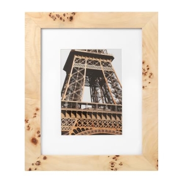 Elegant Burl Wood Picture Frames Set for Cherished Memories