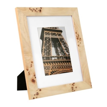 Elegant Burl Wood Picture Frames Set for Cherished Memories