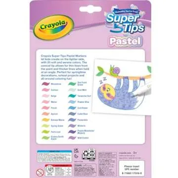 Crayola 20ct Pastel Supertip Markers for Creative Fun