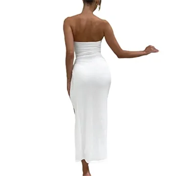 Women's Sexy Strapless Bodycon Tube Dress for Parties